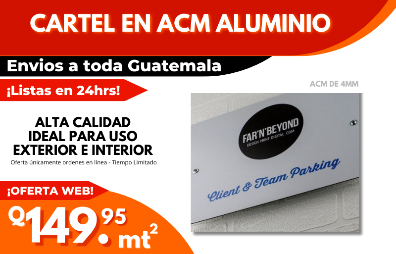 Cartel en Dibond Alumunio