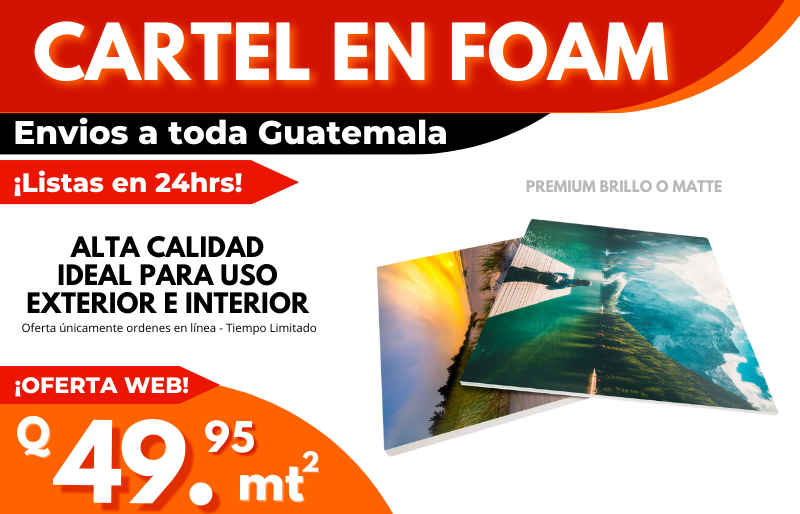 Cartel en Foam